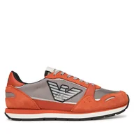 Sneakersy męskie - Sneakersy Emporio Armani X4X537 XN730 U550 Czerwony - miniaturka - grafika 1