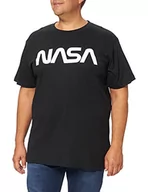 Koszulki męskie - Mister Tee Koszulka męska NASA Worm Tee, czarny, M MT626 - miniaturka - grafika 1