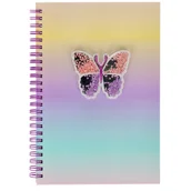 Szkolne artykuły papiernicze - Starpak Notes na spirali A5 Motyl - miniaturka - grafika 1