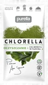 Suplementy diety - Purella Chlorella, oczyszczanie + chlorofil + wit A 21g - Purella - miniaturka - grafika 1