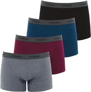 ATHENA - Zestaw 4 bokserów dla mężczyzn Eco Pack, Szary, 3XL - Majtki męskie - miniaturka - grafika 1