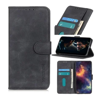 Pokrowiec König Design kompatybilny z Samsung Galaxy A72 5G z syntetycznej skóry - Etui na telefon komórkowy czarne - Etui i futerały do telefonów - miniaturka - grafika 1