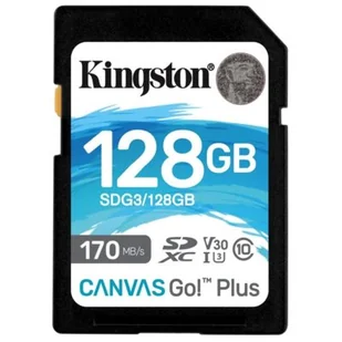 Kingston Canvas Go! Plus 128GB (SDG3/128GB) - Karty pamięci - miniaturka - grafika 1