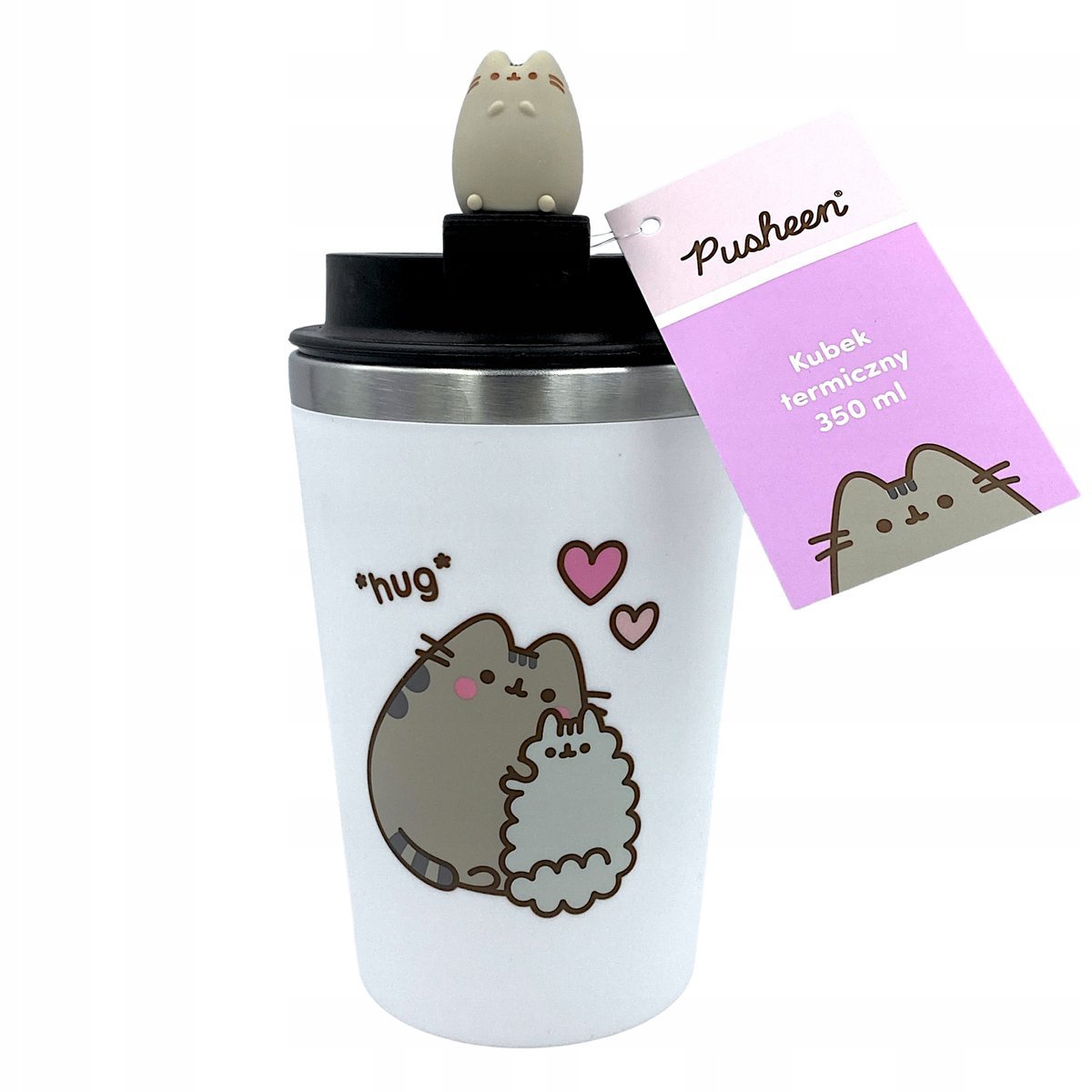 Pusheen Kubek Termiczny 350ml Biały