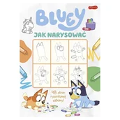 Komiksy dla dzieci - HarperKids Bluey Jak Narysować Książeczka Książka Dla Dzieci Samouczek Poradnik Rysowania - miniaturka - grafika 1