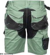 Odzież robocza - CERVA DAYBORO szorty - męskie spodnie robocze, odblaskowe elementy, 100 % TRIFIBETEX - szarozielony 64 - miniaturka - grafika 1