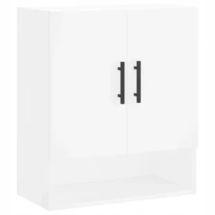 Szafka wisząca, biała, 60x31x70 cm, materiał dr - Szafki łazienkowe - miniaturka - grafika 1