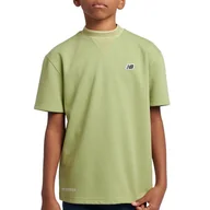 Koszulki sportowe damskie - Koszulka dziecięca New Balance LAKB0191EEN - zielona - miniaturka - grafika 1