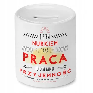 Skarbonka Dla Nurka na Urodziny na Prezent z Nadrukiem ze Zdjęciem + Opakowanie na prezent (wzór 04) - Skarbonki - miniaturka - grafika 1