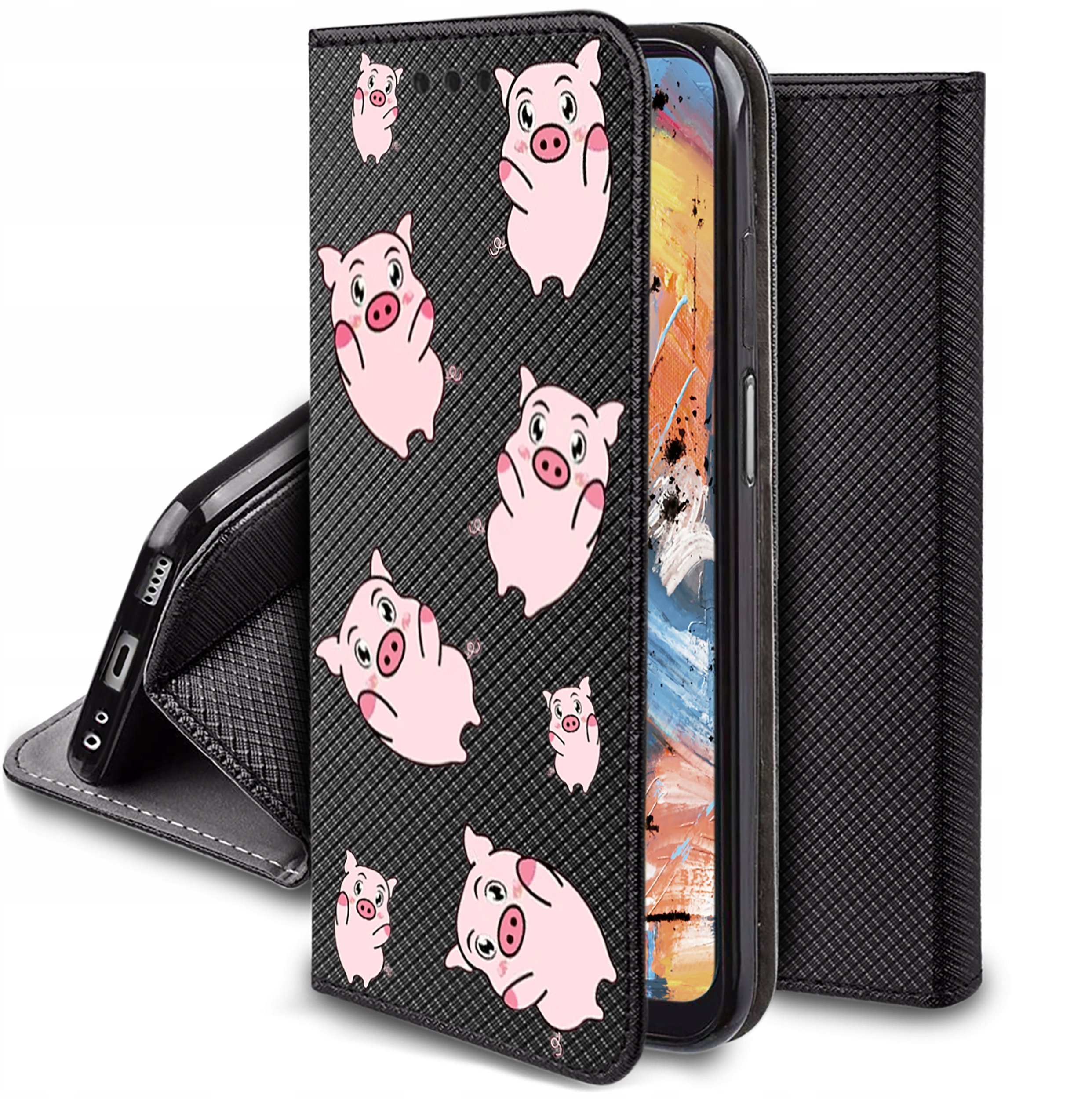 Etui do Tecno Spark 10 Pro MAGNET WZORY CASE PORTFEL + SZKŁO OCHRONNE 9H