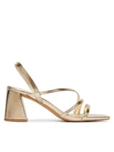 Sandały damskie - Aldo Sandały Atlanticus 14190606 Złoty - miniaturka - grafika 1