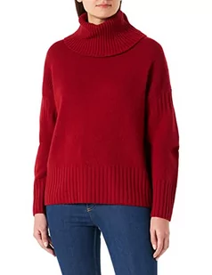 United Colors of Benetton Damska koszulka rowerowa M/L 1244d2015 sweter, czerwony kardynał 38p, L - Swetry damskie - miniaturka - grafika 1