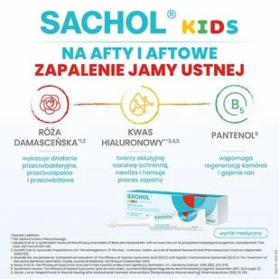 BAUSCH & LOMB POLSKA SP. Z O.O. BAUSCH & LOMB POLSKA SP Z O.O Sachol Kids Żel na afty 15 ml - Problemy skórne - miniaturka - grafika 2