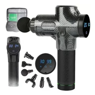 Masażery - PISTOLET DO MASAŻU SUPER MOCNY MASAŻER + 6 GŁOWIC - miniaturka - grafika 1