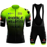 Spodenki rowerowe - 22 lata nowych ubrań rowerowych Xi'lie Męskie spodenki rowerowe Huub Ribble Weldtite Zielony L - miniaturka - grafika 1