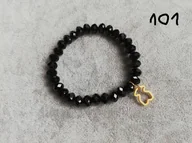 Bransoletki - bransoletka na gumce + miś STAL, dużo kolorów - miniaturka - grafika 1