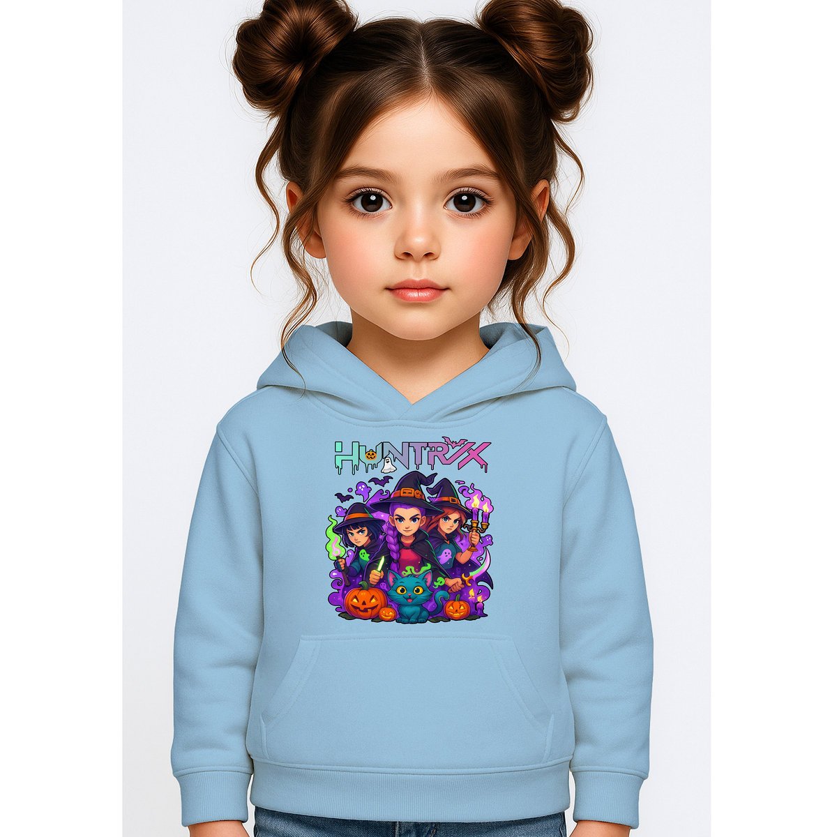 BLUZA DZIECIĘCA HUNTRIX HALLOWEEN 134-140 Z KAPTUREM BAWEŁNIANA JAKOŚĆ