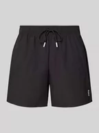Kąpielówki męskie - Spodenki kąpielowe o kroju regular fit z nadrukiem z logo - miniaturka - grafika 1