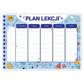Szkolne artykuły papiernicze - MAGNETYCZNY PLAN LEKCJI NA LODÓWKĘ (+ marker) - ZESZYT - NIEBIESKI (A4) - miniaturka - grafika 1