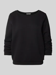 Bluza o kroju shaped fit z mieszanki bawełny ekologicznej z rękawem o dł. 3/4 i fakturą dobby - Bluzy damskie - miniaturka - grafika 1