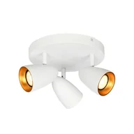 Lampy sufitowe - Tino lampa sufitowa (spot) 3xGU10 biała/złota SPL-36748-3R-WH-GD - miniaturka - grafika 1