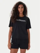 Koszulki i topy damskie - Kappa T-Shirt Frega 351M1KW Czarny Regular Fit - miniaturka - grafika 1