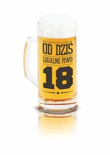 Pigmejka PIGMEJKA Kufel, OD DZIŚ LEGALNE PIWO, 500 ml - Szklanki - miniaturka - grafika 1