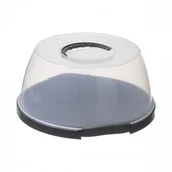 Pojemniki kuchenne - Plast Team POLAND SP. Z O.O. Pojemnik Na Ciasto Z Rączką Szary 1865 TEA000411 - miniaturka - grafika 1