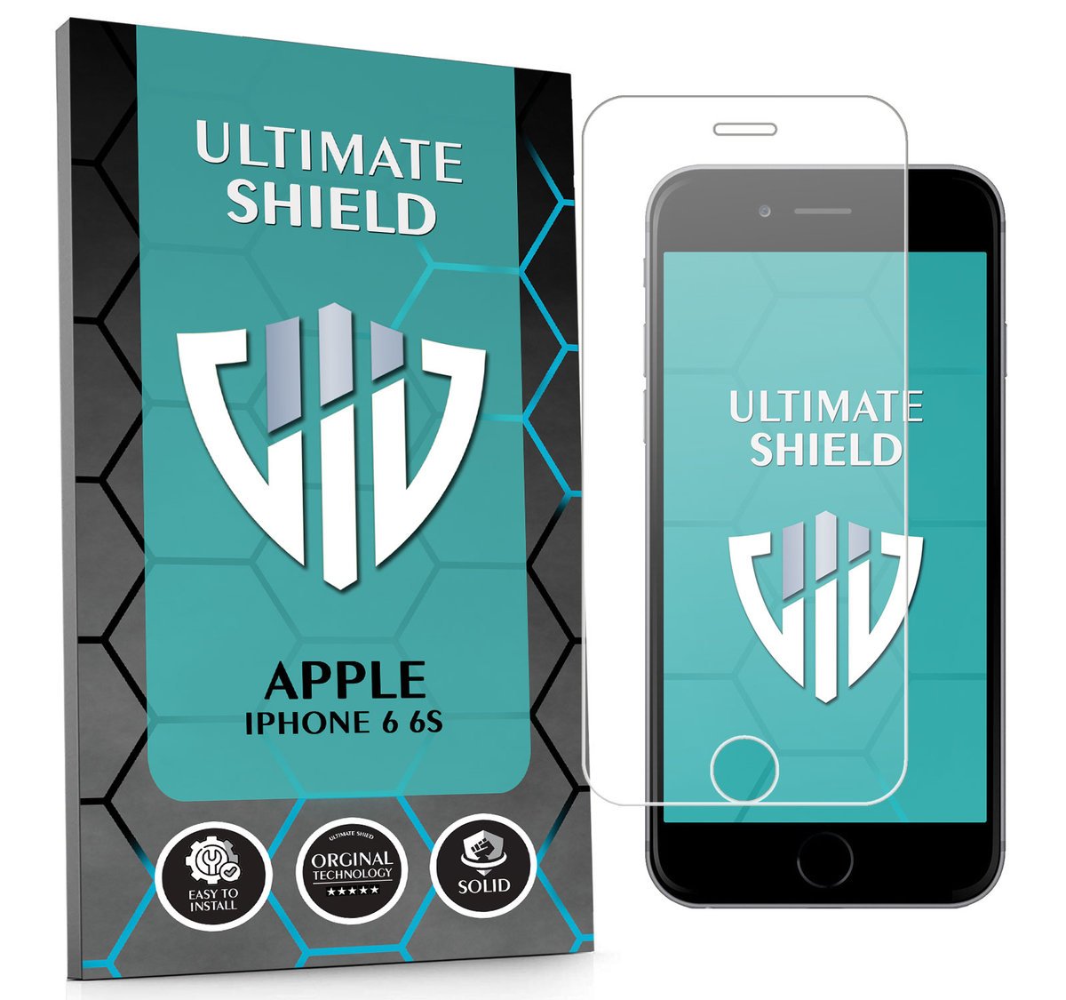 WZMOCNIONE SZKŁO OCHRONNE SZYBKA SZKIEŁKO NA EKRAN DO APPLE IPHONE 6 6S