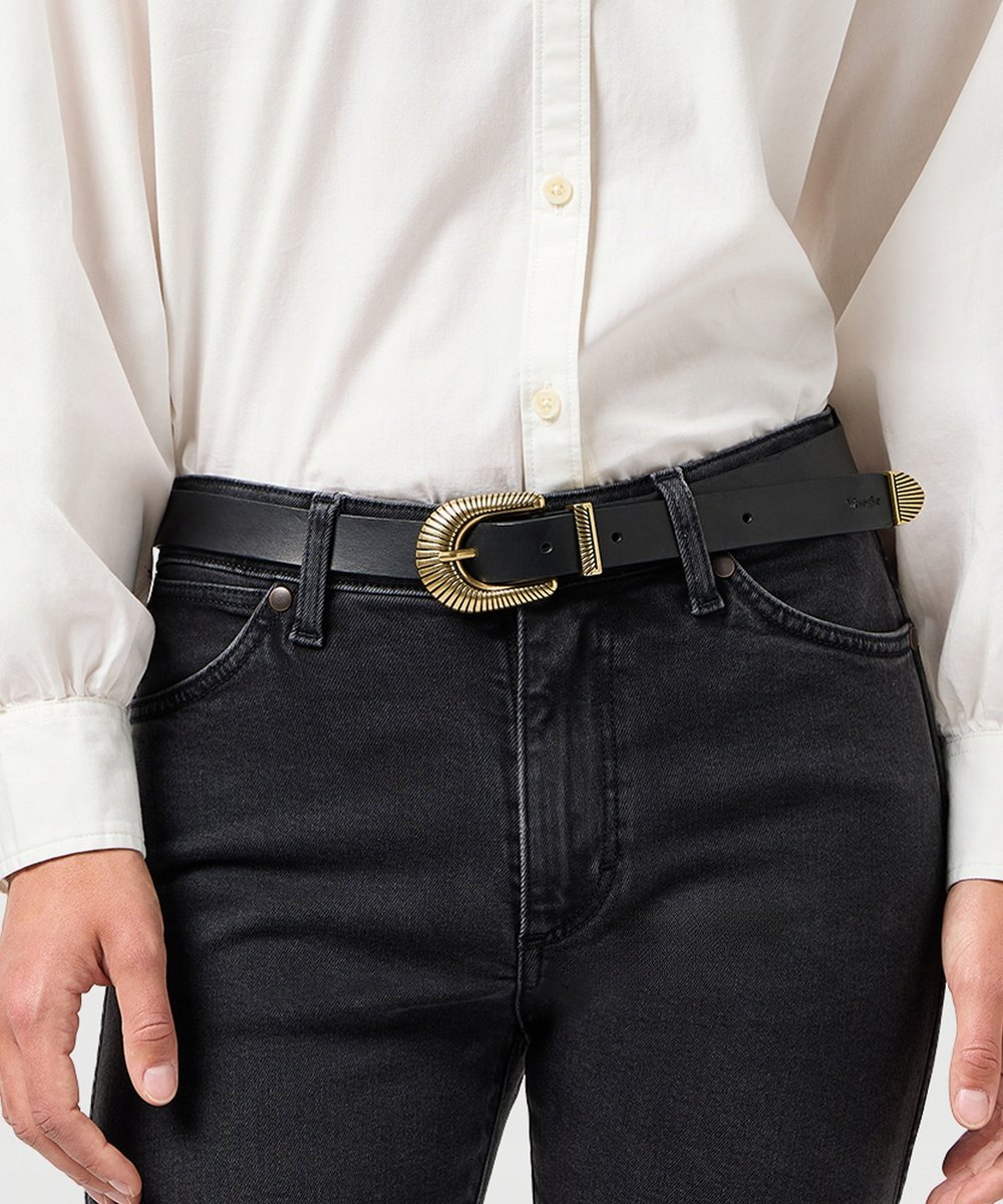 Pasek Wrangler WESTERN SUN BELT 112365347 Black 75