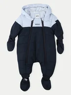 Kombinezony dla dzieci - Boss Kombinezon zimowy J51048 Granatowy Regular Fit - miniaturka - grafika 1