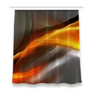 Zasłony - Zasłona na taśmę 150x160 Abstrakcja pomarańczowa, Fabricsy - miniaturka - grafika 1