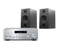 Zestawy stereo - Yamaha R-N600A (srebrny) + Diva 3 (czarny) - miniaturka - grafika 1