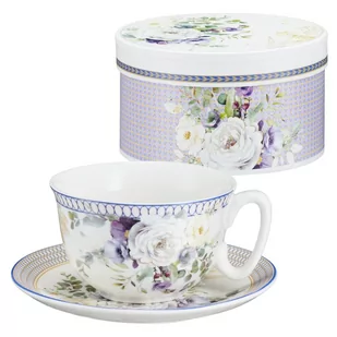 Filiżanka porcelanowa 300 ml ze spodkiem FANTAZY VILLA ITALIA - Filiżanki - miniaturka - grafika 1