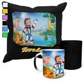 Gadżety dla niej i dla niego - ZESTAW KUBEK MAGICZNY + POSZEWKA Z PODUSZKĄ-CIEKAWSKI GEORGE PREZENT + IMIĘ - miniaturka - grafika 1