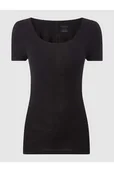 Koszulki i topy damskie - T-shirt o kroju personal fit z mieszanki bawełny i elastanu - Schiesser - miniaturka - grafika 1
