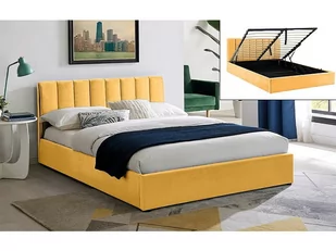 Łóżko Tapicerowane Montreal Velvet 160X200 Curry Signal - Łóżka - miniaturka - grafika 1