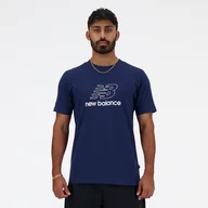 Koszulki męskie - Koszulka męska New Balance MT41906NNY  granatowa - miniaturka - grafika 1