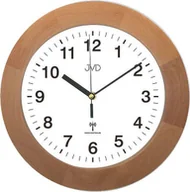 Zegary - JVD Zegar ścienny drewniany DCF77 - miniaturka - grafika 1