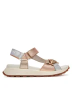 Sandały damskie - Hispanitas Sandały Maui CHV253896 Srebrny - miniaturka - grafika 1