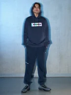 Spodnie sportowe męskie - 4F Spodnie dresowe joggery męskie - granatowe XL - miniaturka - grafika 1