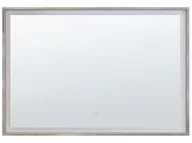 Lustra - Beliani Lustro ścienne LED 60 x 80 cm srebrne ARGENS - miniaturka - grafika 1