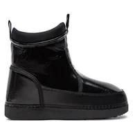 Śniegowce damskie - Śniegowce LOVE MOSCHINO JA24072G1LISD000 Czarny - miniaturka - grafika 1