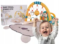 Maty edukacyjne - Interaktywna Mata Dla Niemowląt Pałąk Z Zawieszkami Edukacyjna Plansza - miniaturka - grafika 1
