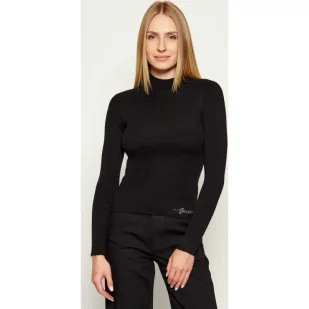 GUESS Półgolf JULIA Slim Fit z dodatkiem wełny i kaszmiru - Swetry damskie - miniaturka - grafika 1