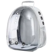 Transportery dla kotów - TORBA TRANSPORTOWA Plecak do Noszenia Kota szary AG885A - miniaturka - grafika 1