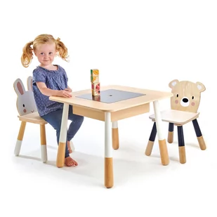 Tender Leaf Toys, Stolik i dwa krzesełka do pokoju dziecięcego, kolekcja mebli Forest - Krzesełka i taborety dla dzieci - miniaturka - grafika 1