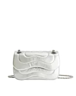 Torebki damskie - JW PEI Tina Pikowana torebka damska typu crossbody, na łańcuszku, Srebrny - miniaturka - grafika 1