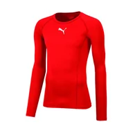 Gadżety dla kibiców - Puma męska ligi Base Layer Tee LS Shirt, czerwony, s 655920 01 - miniaturka - grafika 1