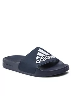 Klapki i japonki damskie - Adidas Klapki Adilette Shower GZ3774 Czarny - grafika 1